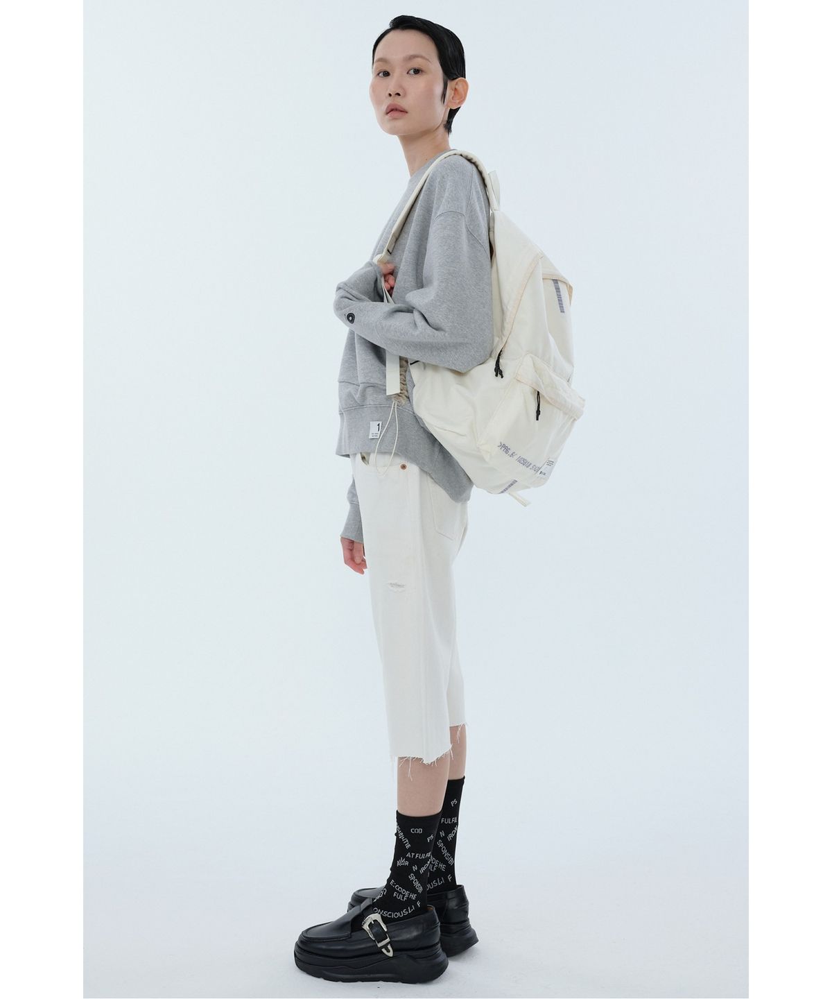 래코드(RECODE) Color Point Airbag One Pocket Backpack(XL)_RYBAA24822IVX