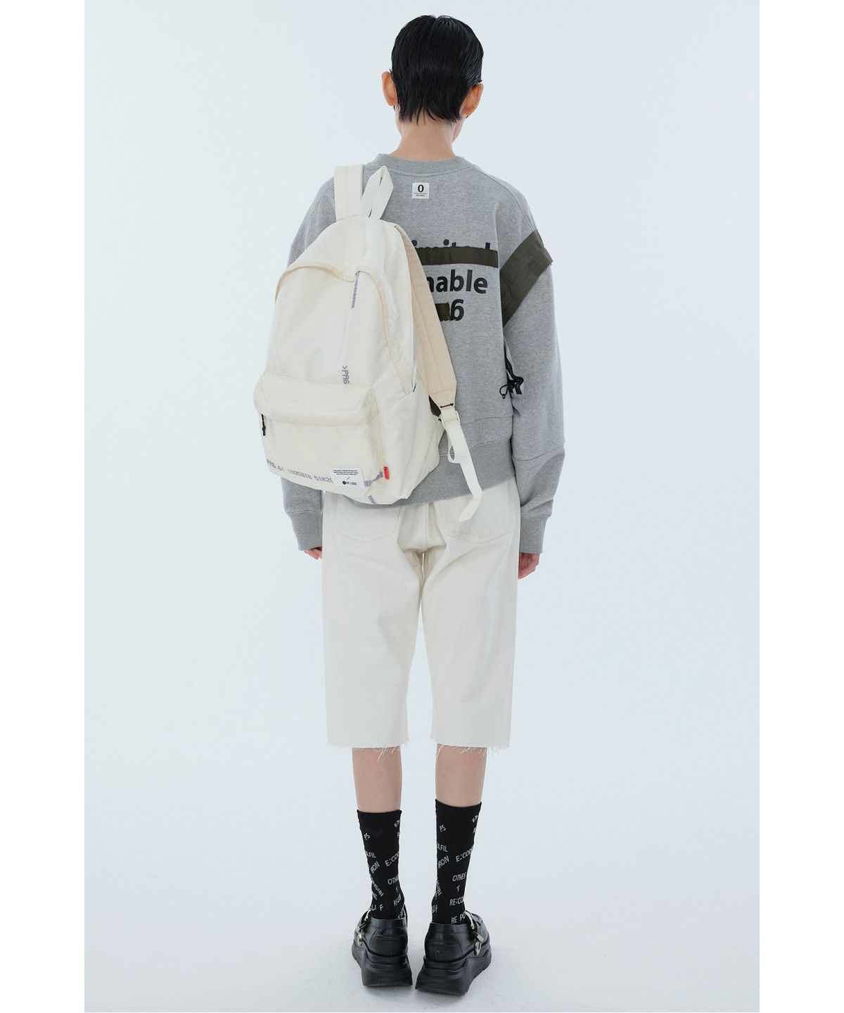 래코드(RECODE) Color Point Airbag One Pocket Backpack(XL)_RYBAA24822IVX