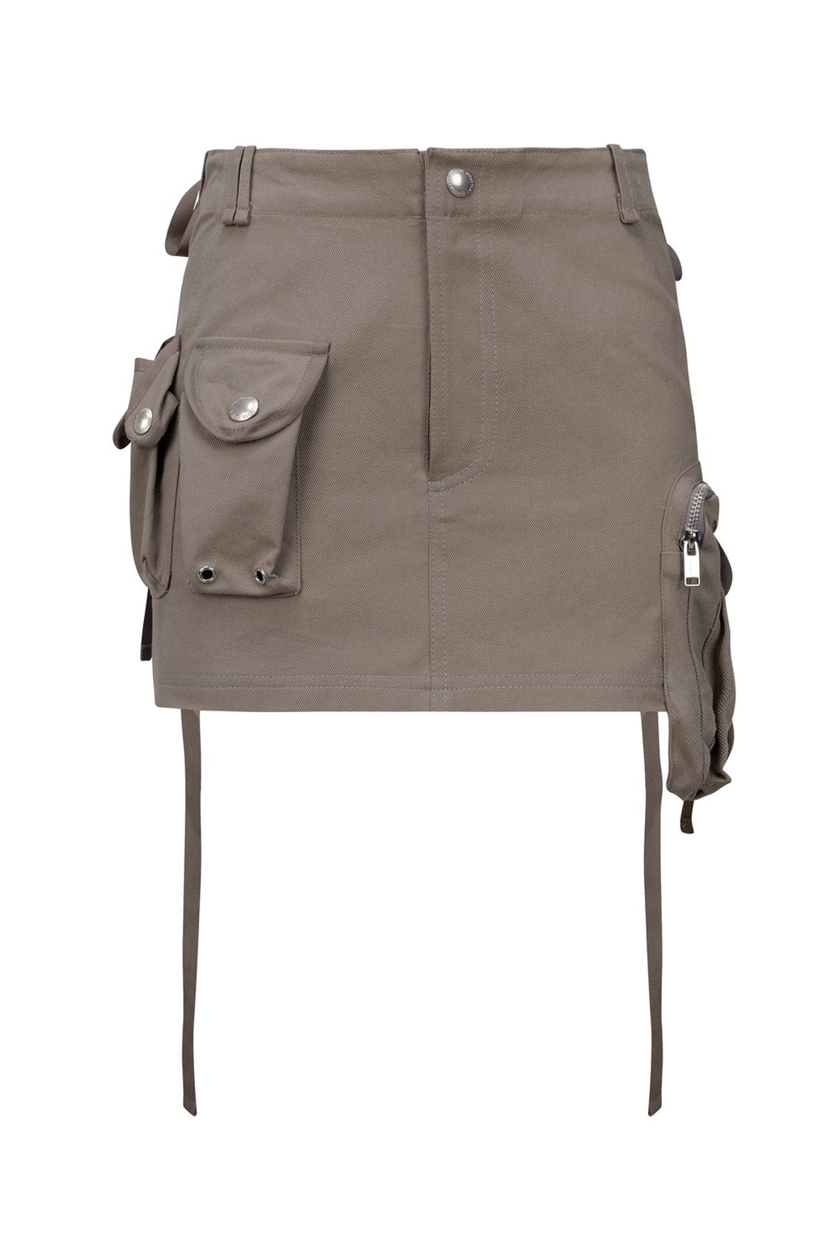 나체(NACHE) STRAP CARGO MINI SKIRT VINTAGE BEIGE