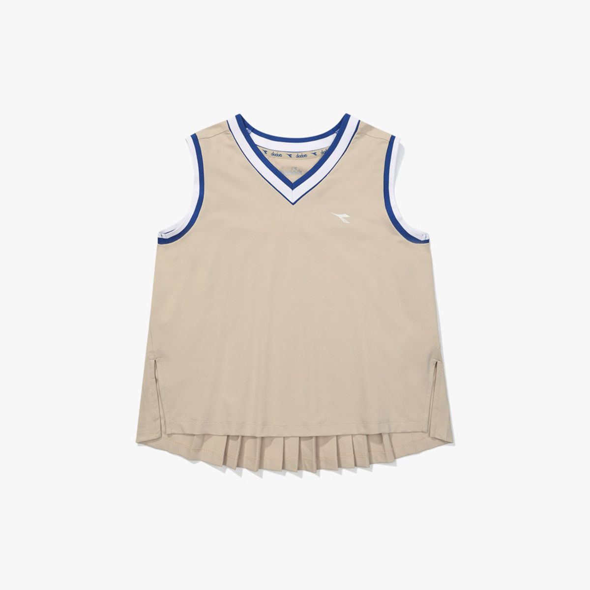 디아도라(diadora) 테니스 플리츠 슬리브리스 우먼 BEIGE