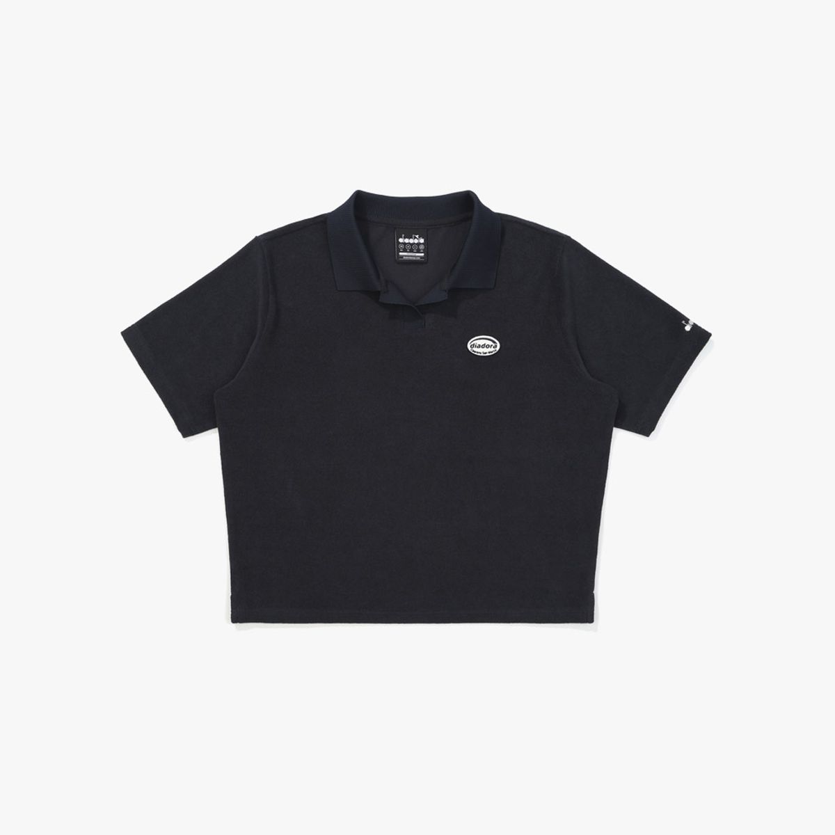 디아도라(diadora) 테리 카라 반팔 티셔츠 NAVY