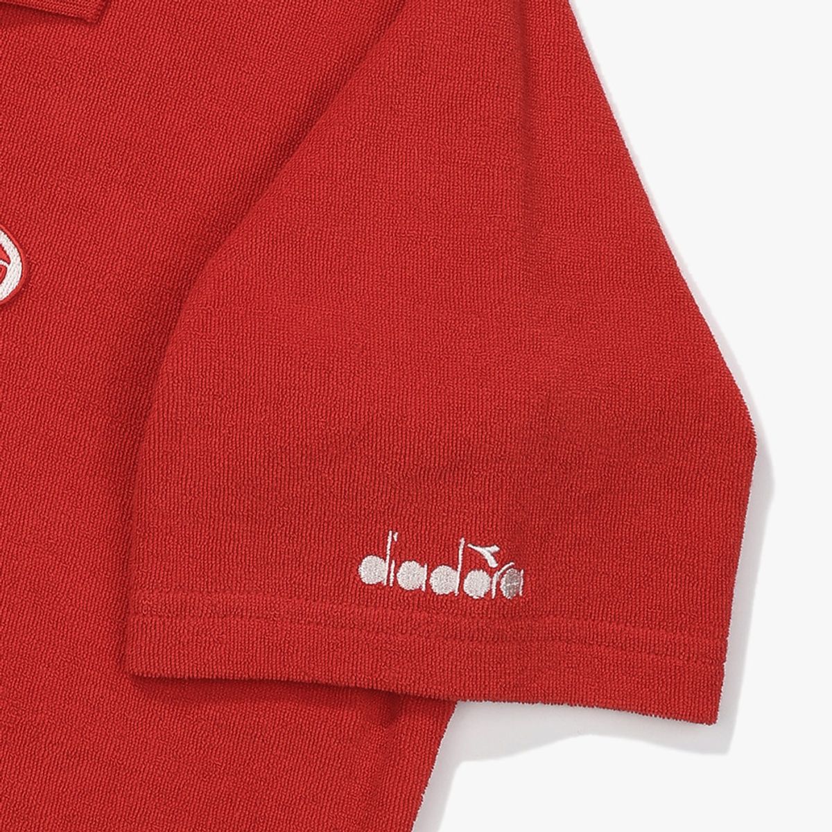 디아도라(diadora) 테리 카라 반팔 티셔츠 RED
