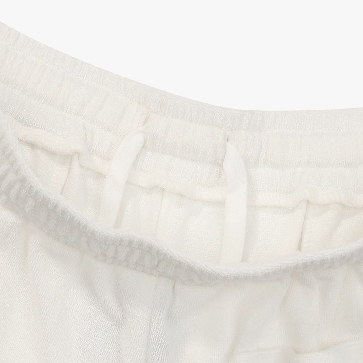 디아도라(diadora) 돌핀 테리 3부 팬츠 WHITE