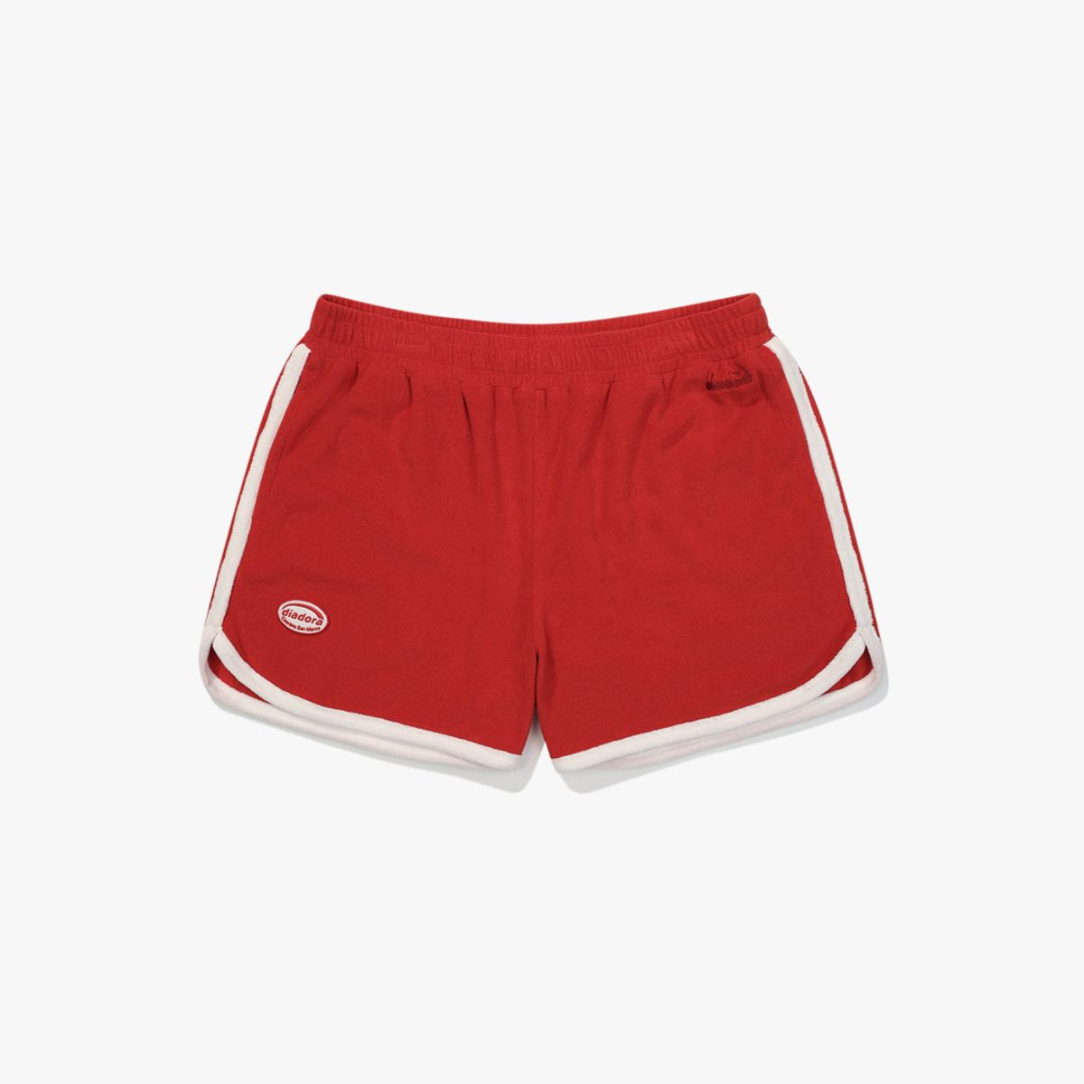 디아도라(diadora) 돌핀 테리 3부 팬츠 RED