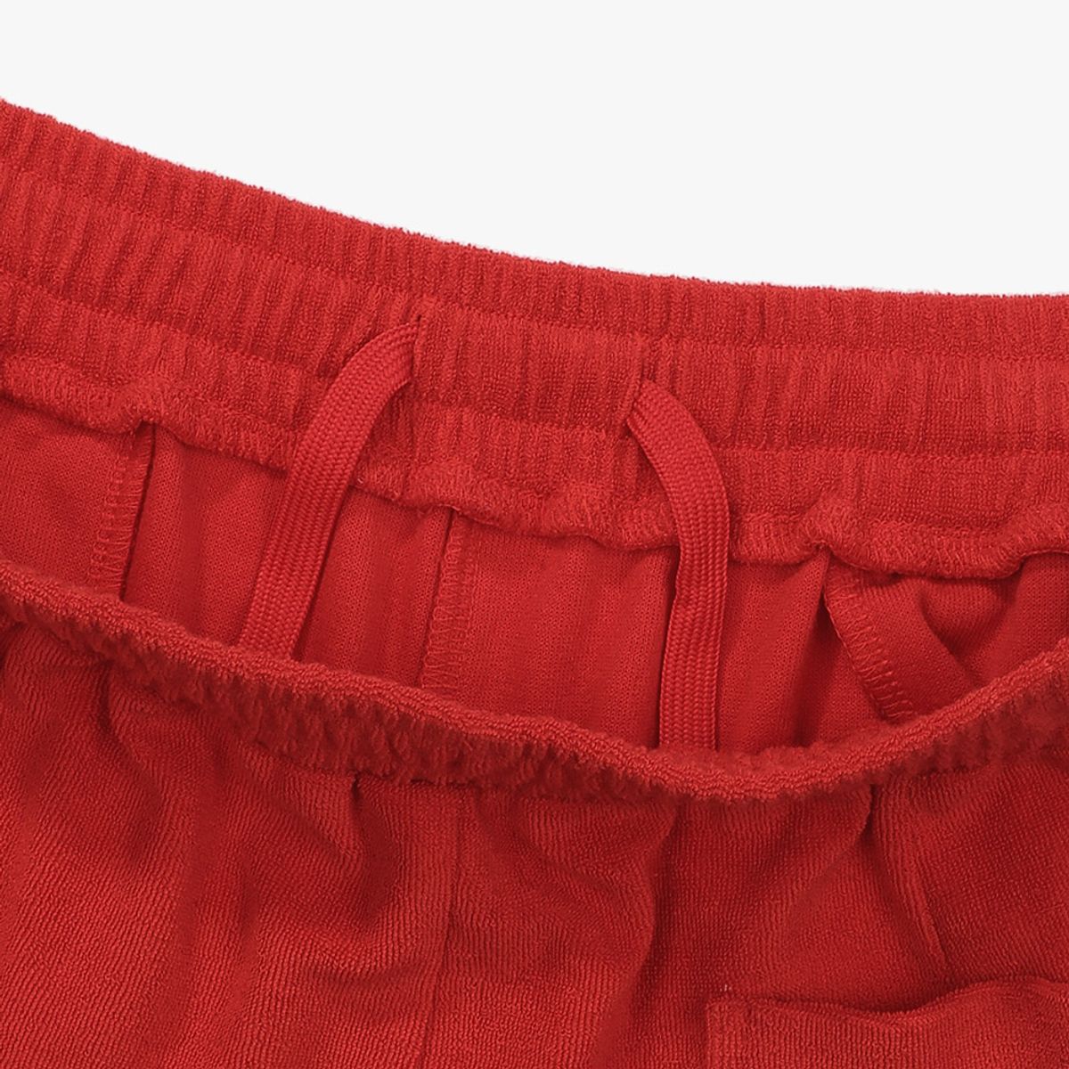 디아도라(diadora) 돌핀 테리 3부 팬츠 RED