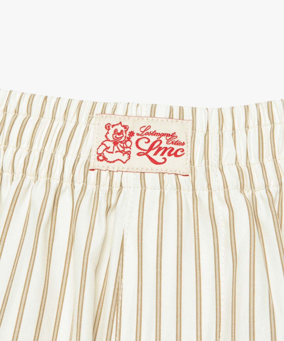 엘엠씨(LMC) STRIPE RESORT SHORT PANTS ivory