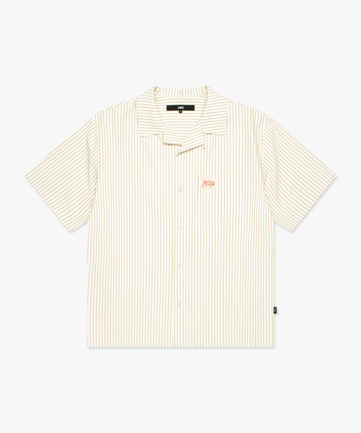 엘엠씨(LMC) STRIPE RESORT SHORT SLV SHIRT ivory