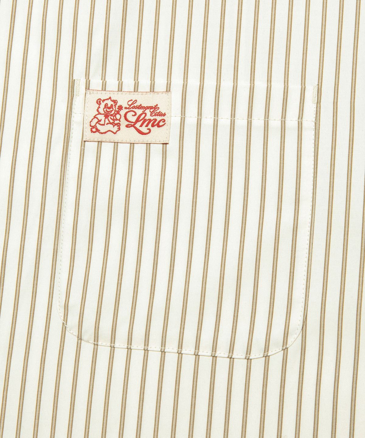 엘엠씨(LMC) STRIPE RESORT SHORT SLV SHIRT ivory