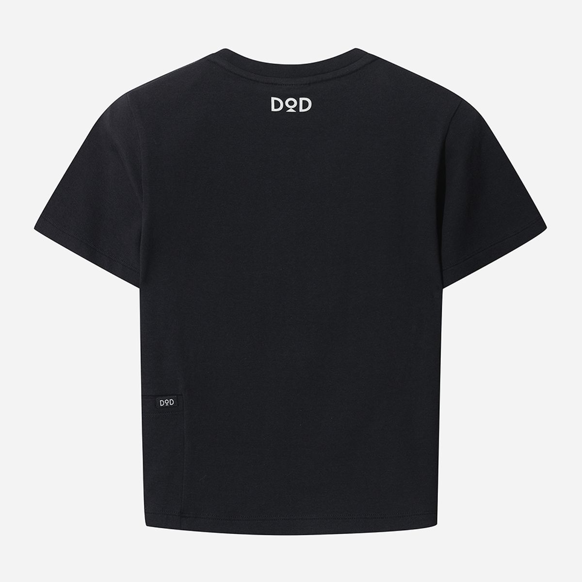 디오디(DOD) 베이직 크롭 숏 티셔츠(BLACK)