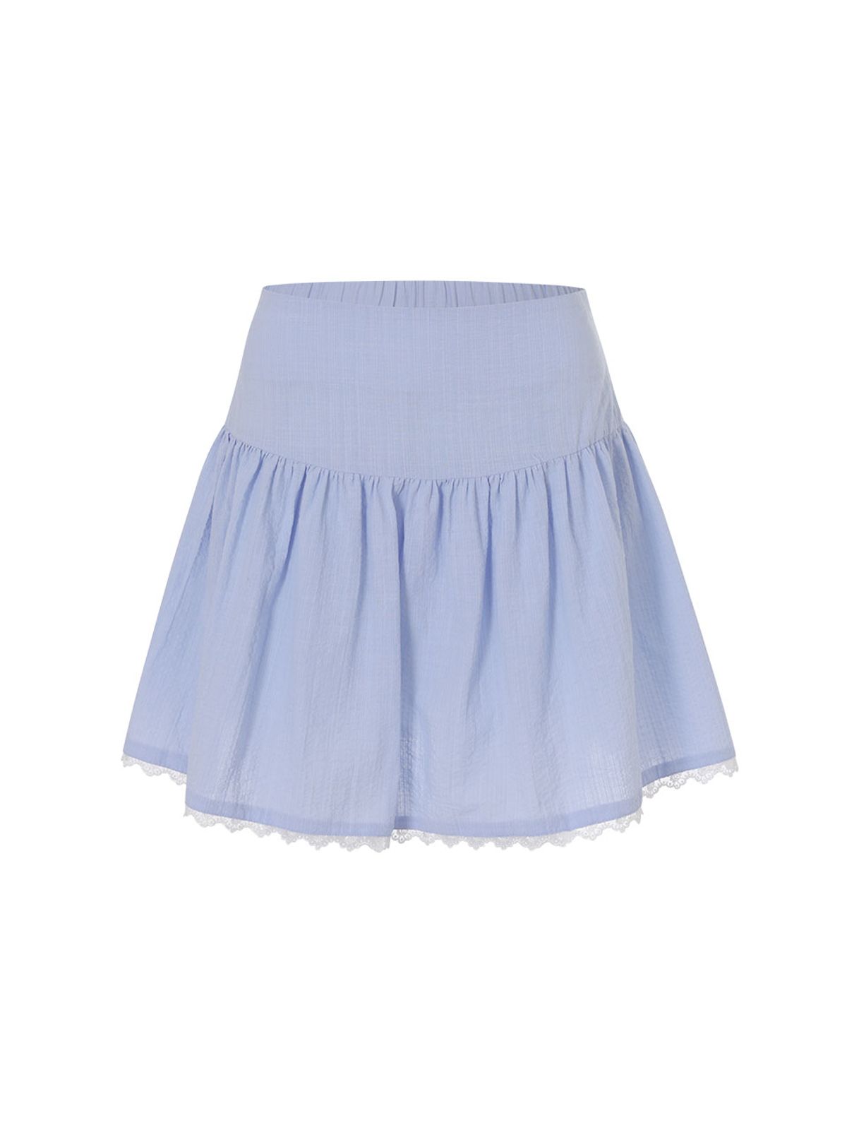 랭앤루(LANGNLU) PONZA Seersucker Skirt(폰차)_BLUE