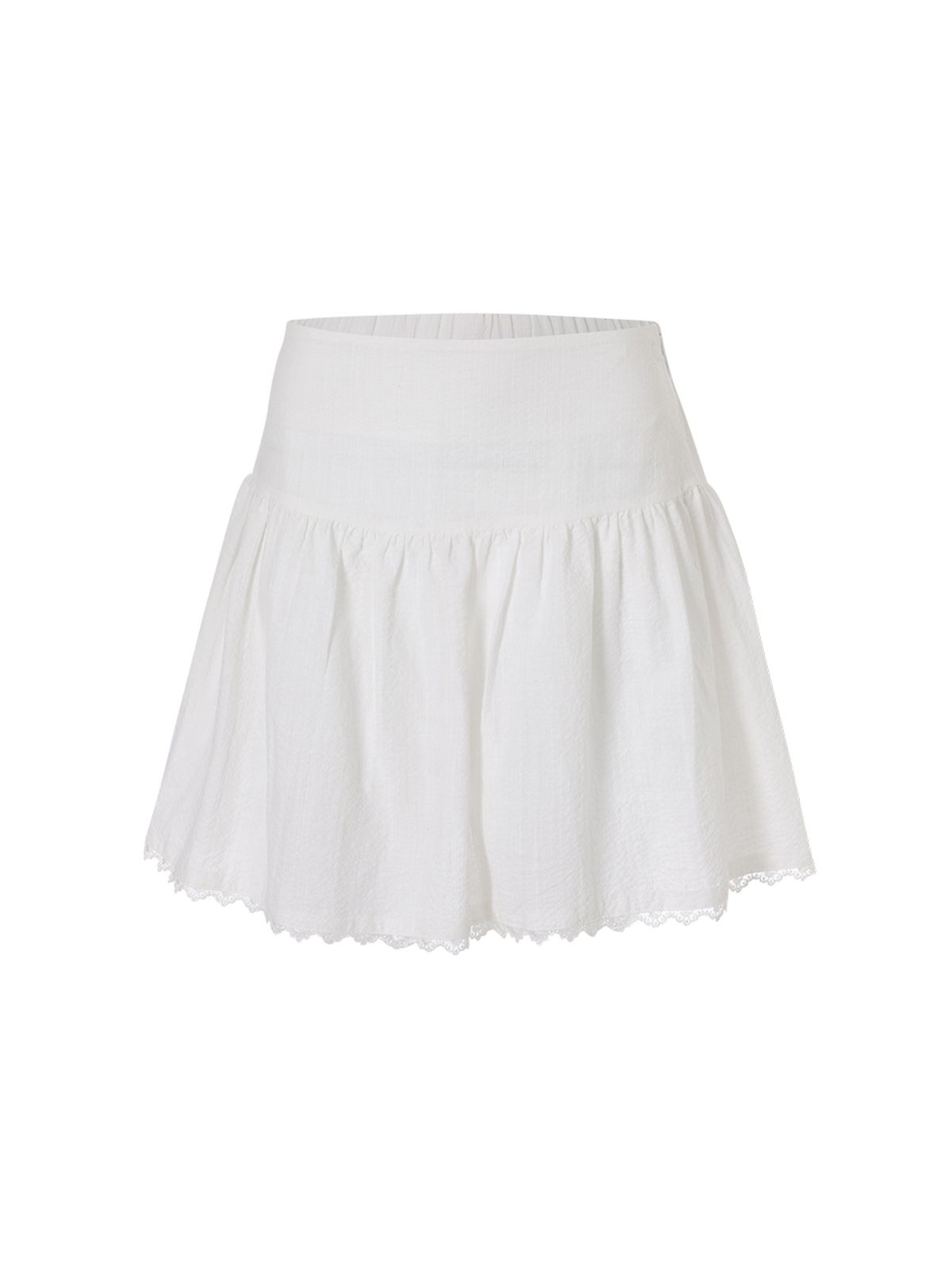 랭앤루(LANGNLU) PONZA Seersucker Skirt(폰차)_IVORY