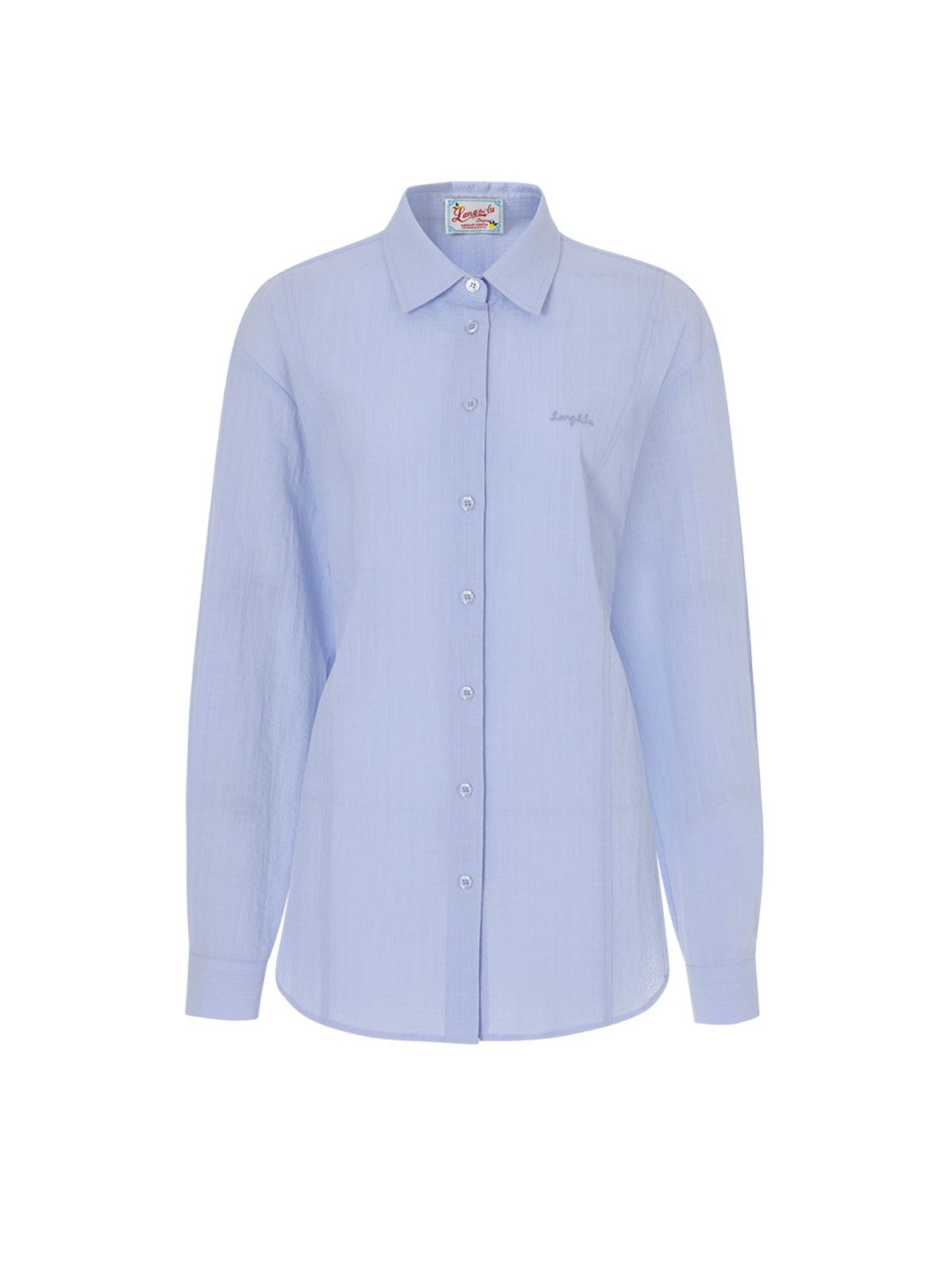 랭앤루(LANGNLU) PONZA Seersucker Shirt(폰차)_BLUE