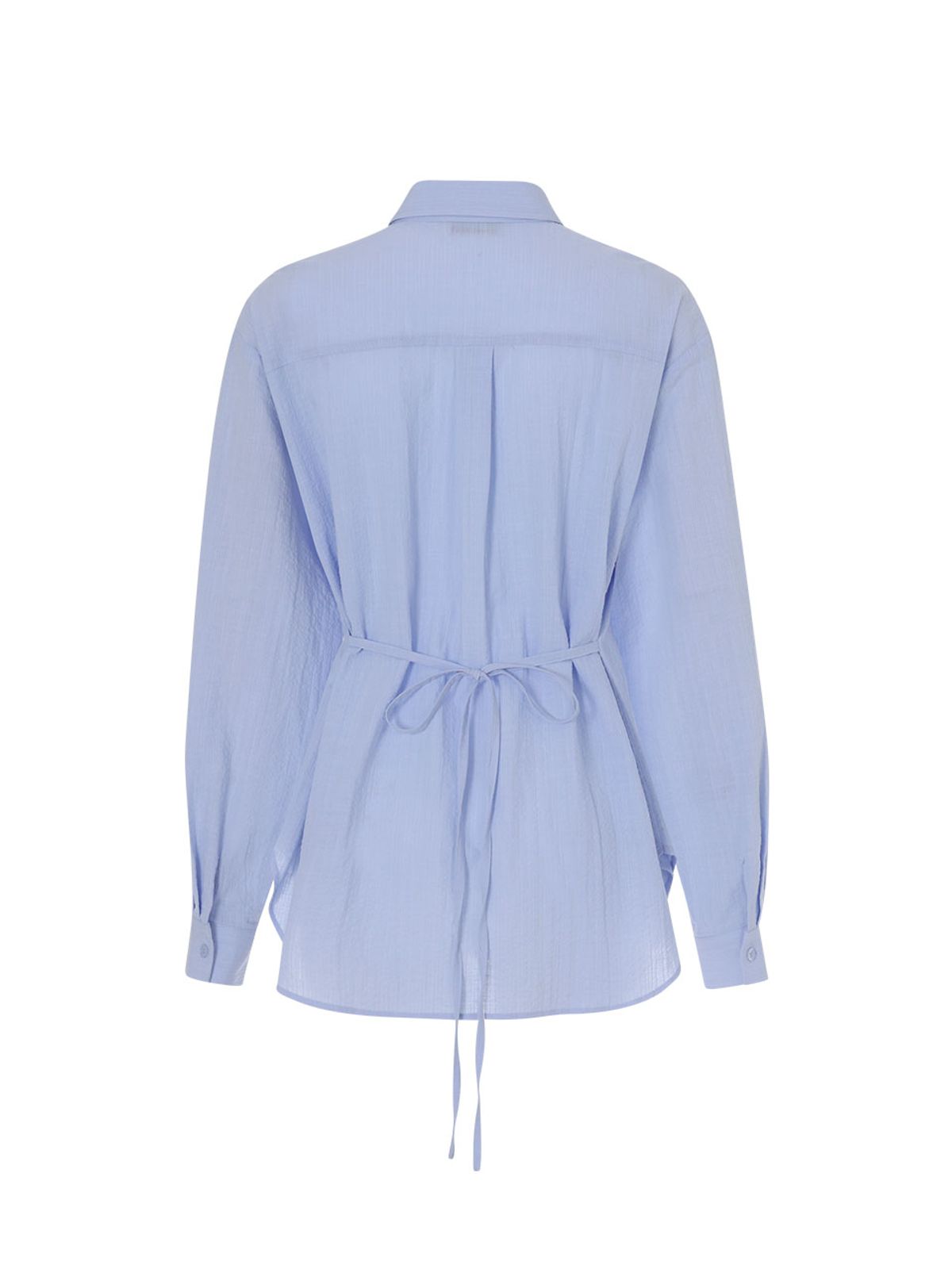 랭앤루(LANGNLU) PONZA Seersucker Shirt(폰차)_BLUE