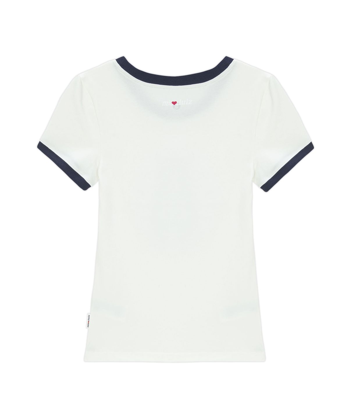 미스룰즈(MISSLULZ) Future Friend Slim Fit T-Shirt Cloud White