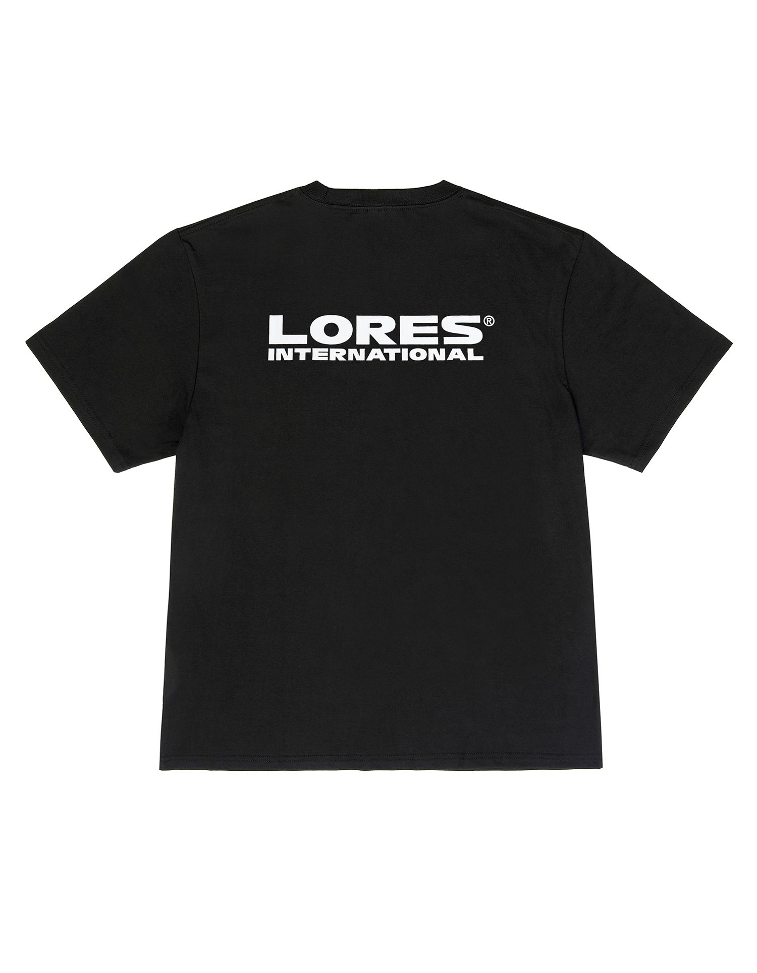 MUSINSA | LORES Type Logo Tee - Black