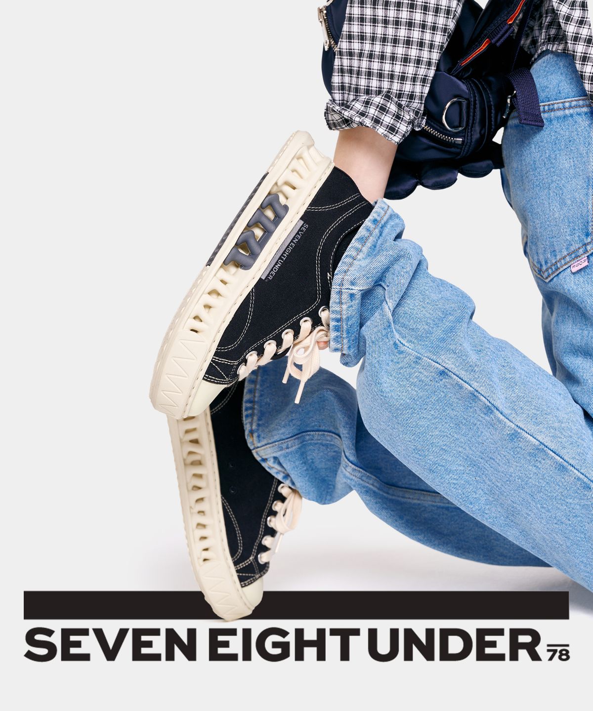 세븐에잇언더(78UNDER) A-1 CASUAL LOW TOP_ ASH BLACK