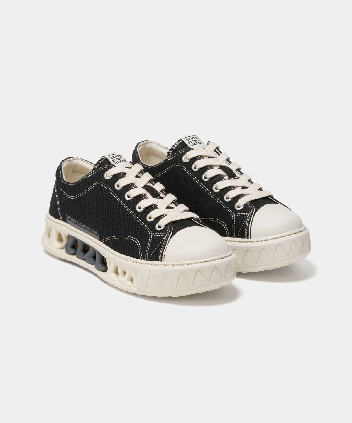 세븐에잇언더(78UNDER) A-1 CASUAL LOW TOP_ ASH BLACK