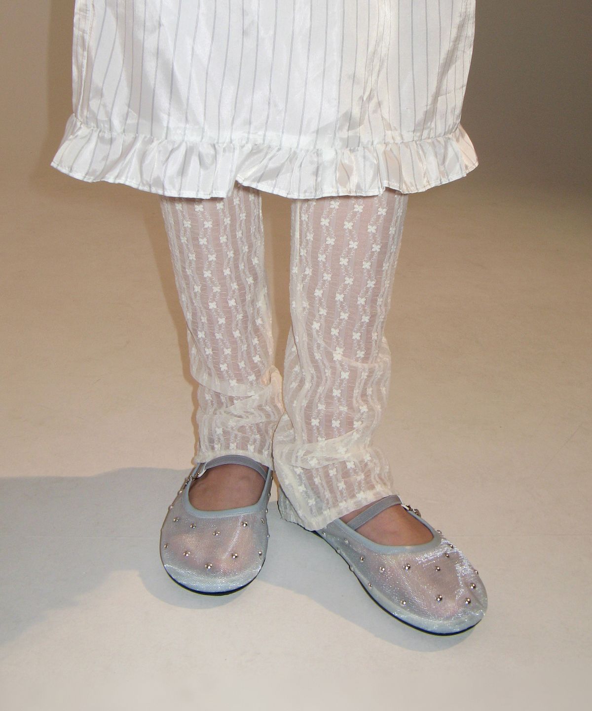 포기무디(FOGGY MOODY) Bliss 0025. Studded Mesh Flat - 5colors
