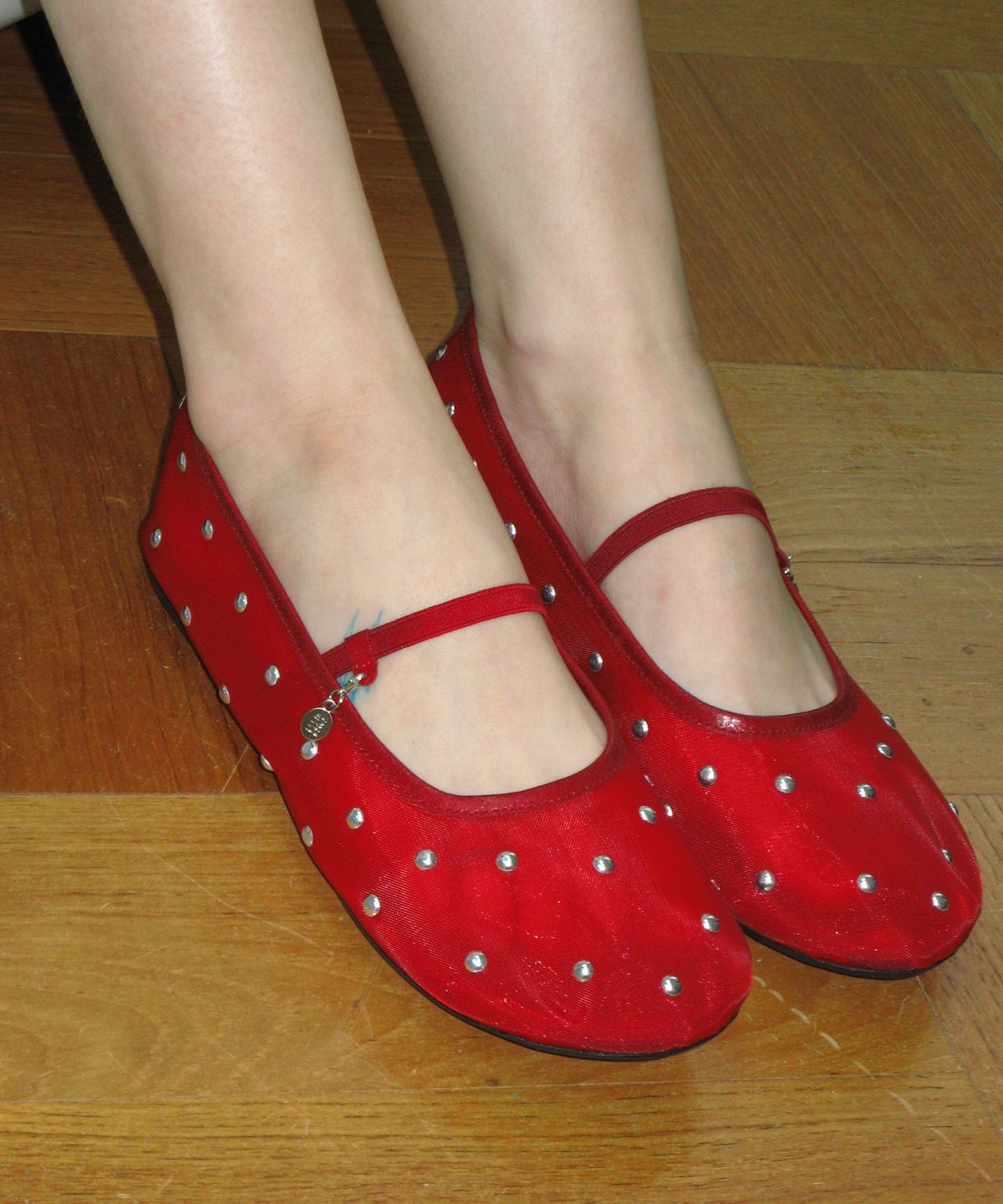 포기무디(FOGGY MOODY) Bliss 0025. Studded Mesh Flat - 5colors