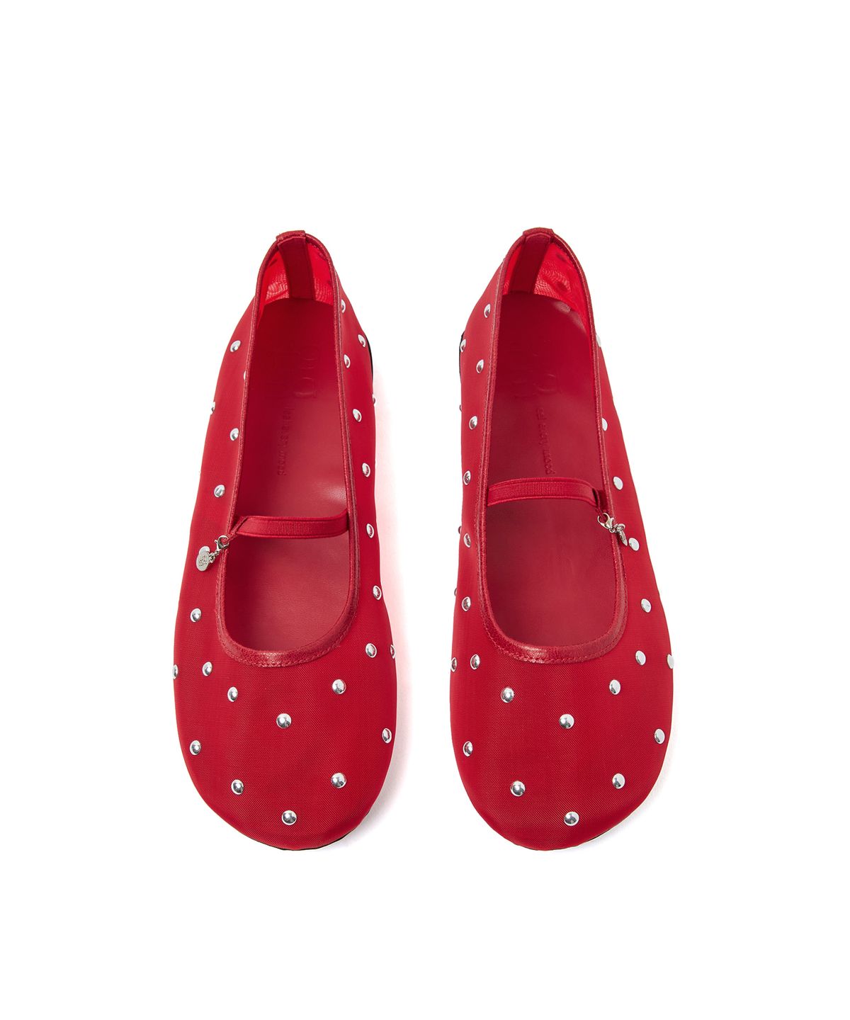 포기무디(FOGGY MOODY) Bliss 0025. Studded Mesh Flat - 5colors