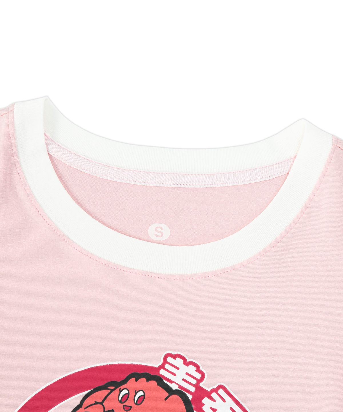 미스룰즈(MISSLULZ) Future Friend Slim Fit T-Shirt Candy Pink