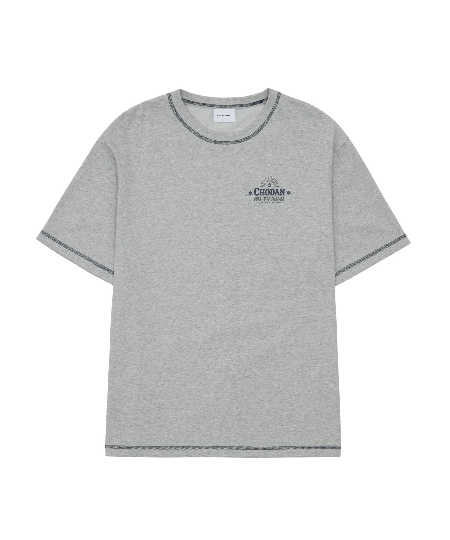 【1993studio】[CHODANx1993Studio] Stitch Color Block T-shirt MUSINSA | 1993STUDIO [CHODANx1993Studio] Stitch Color Block