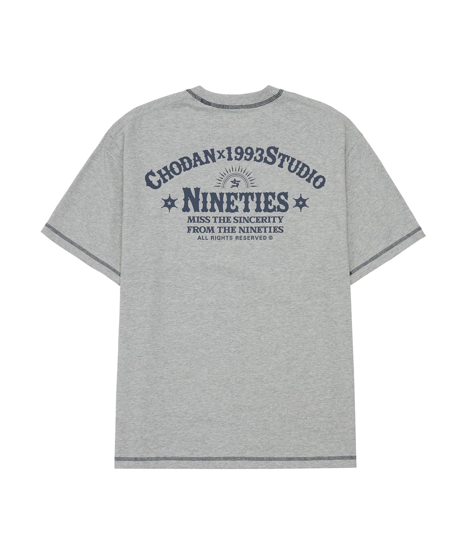 【1993studio】[CHODANx1993Studio] Stitch Color Block T-shirt MUSINSA | 1993STUDIO [CHODANx1993Studio] Stitch Color Block