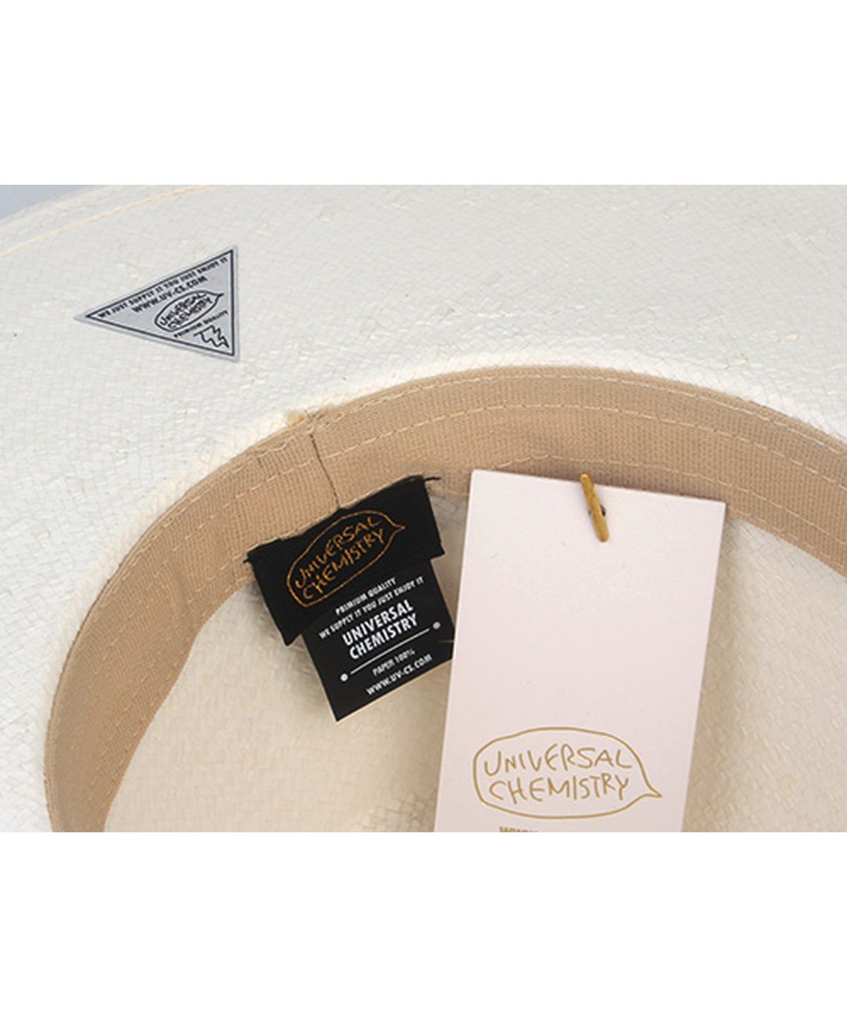 유니버셜 케미스트리(UNIVERSAL CHEMISTRY) Summer Navy Line White Long Fedora 여름페도라