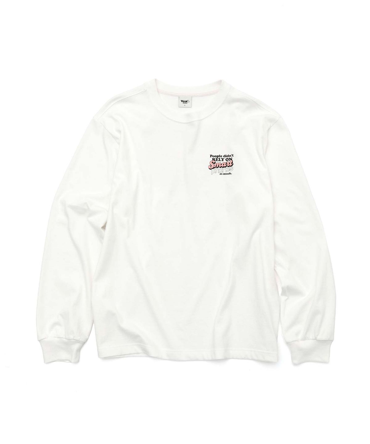 더블유엠씨(WMC) 모바일폰 롱슬리브_WHITE