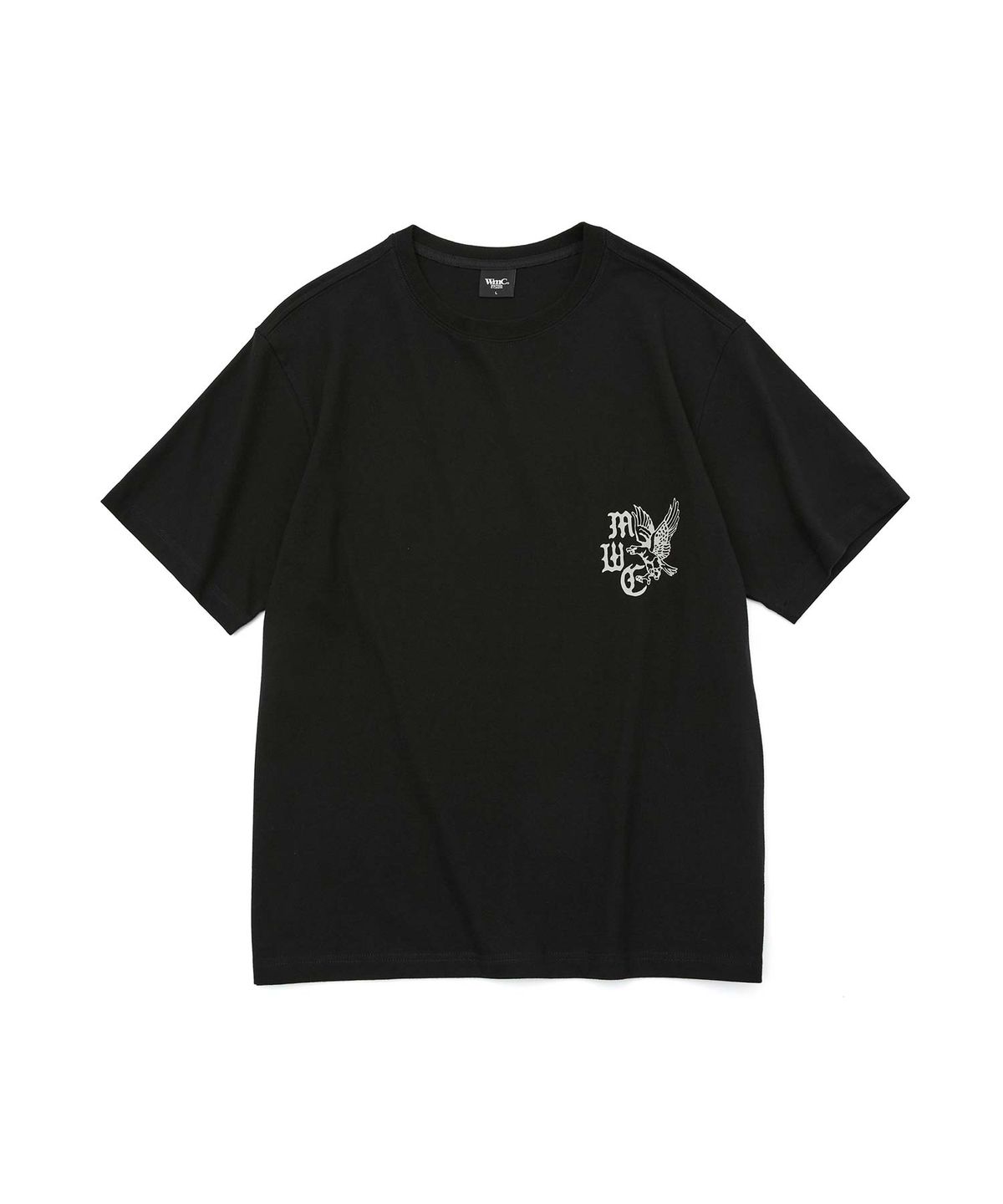 더블유엠씨(WMC) 크래스올드폰트 티셔츠_BLACK