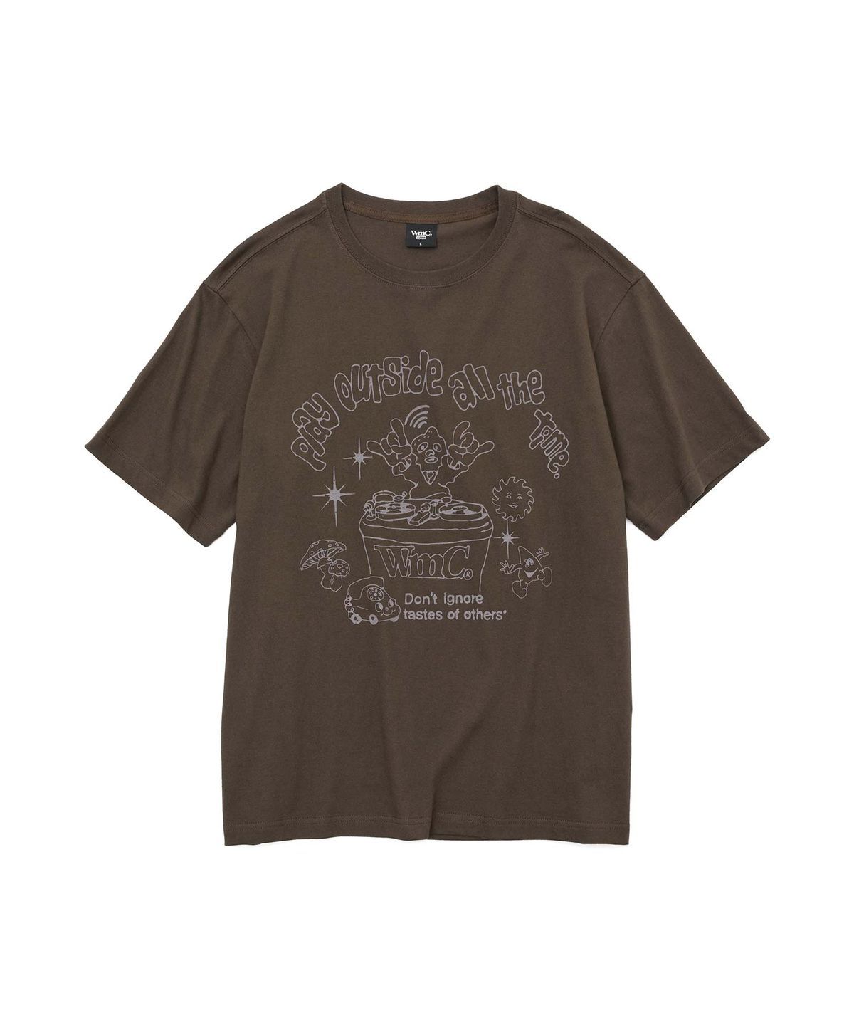 더블유엠씨(WMC) 디제이부스 티셔츠 (BROWN/WHITE/BLACK)