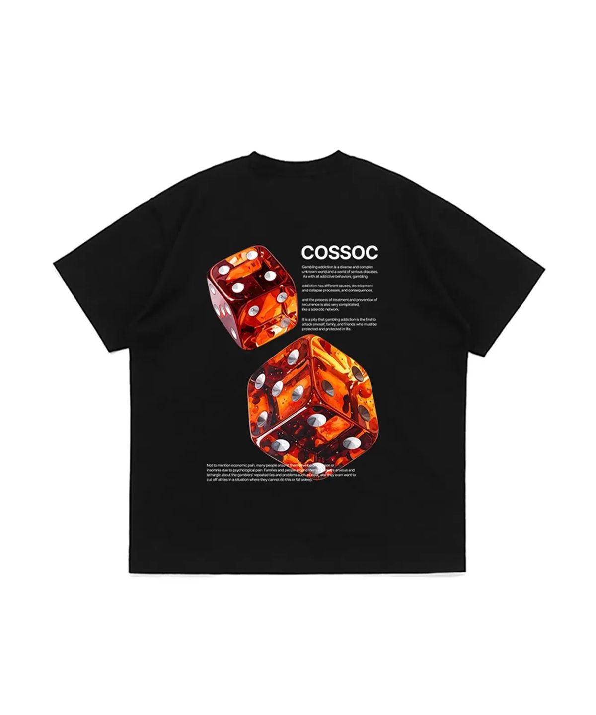 코소(COSO) 주사위 오버 티셔츠 (BLACK)