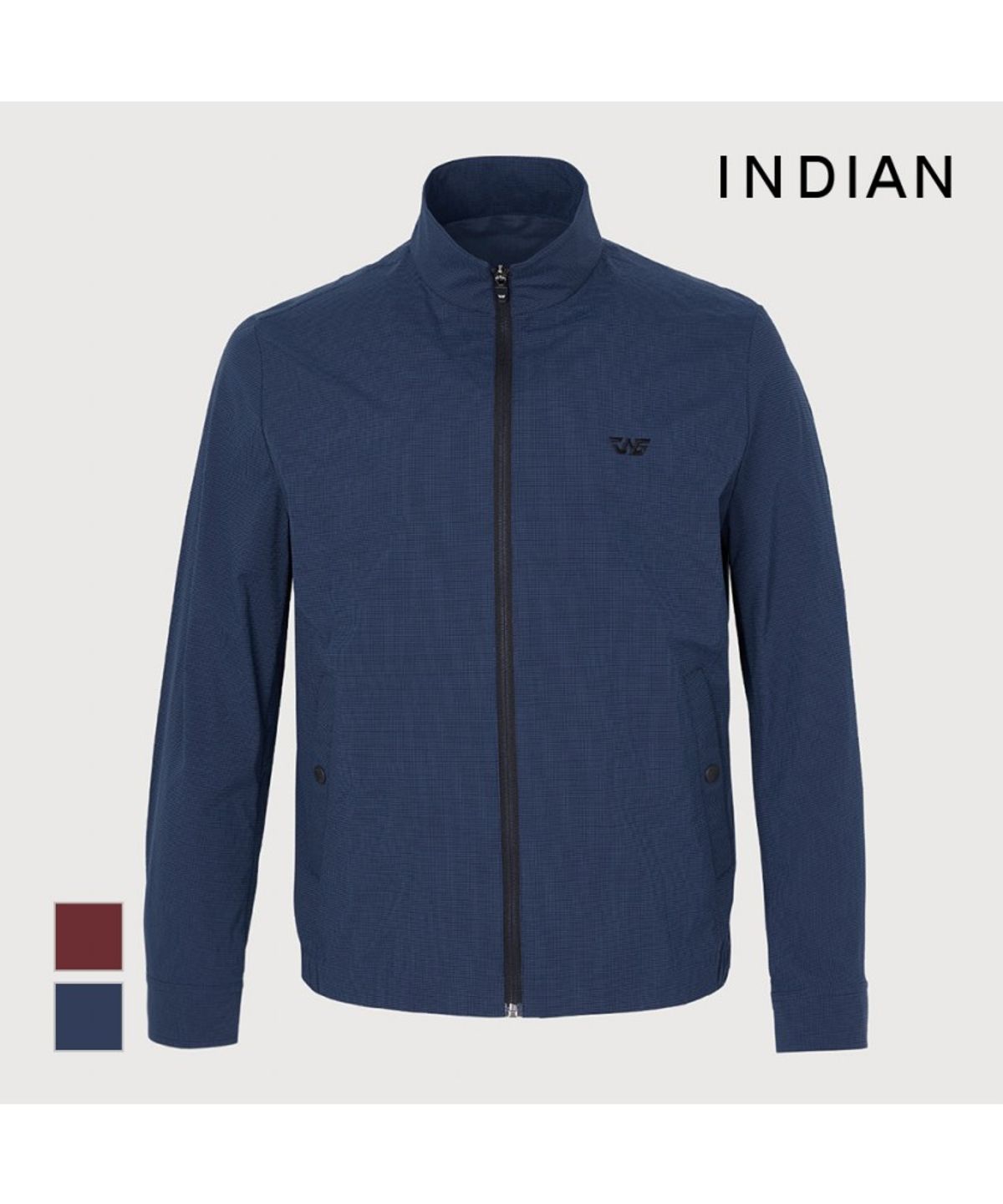인디안(INDIAN) 잔체크 골프 점퍼_MIGCL3M3401