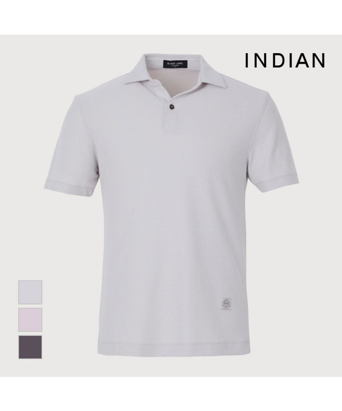 인디안(INDIAN) 허니콤 솔리드 반팔티 _MIVAS3M2271