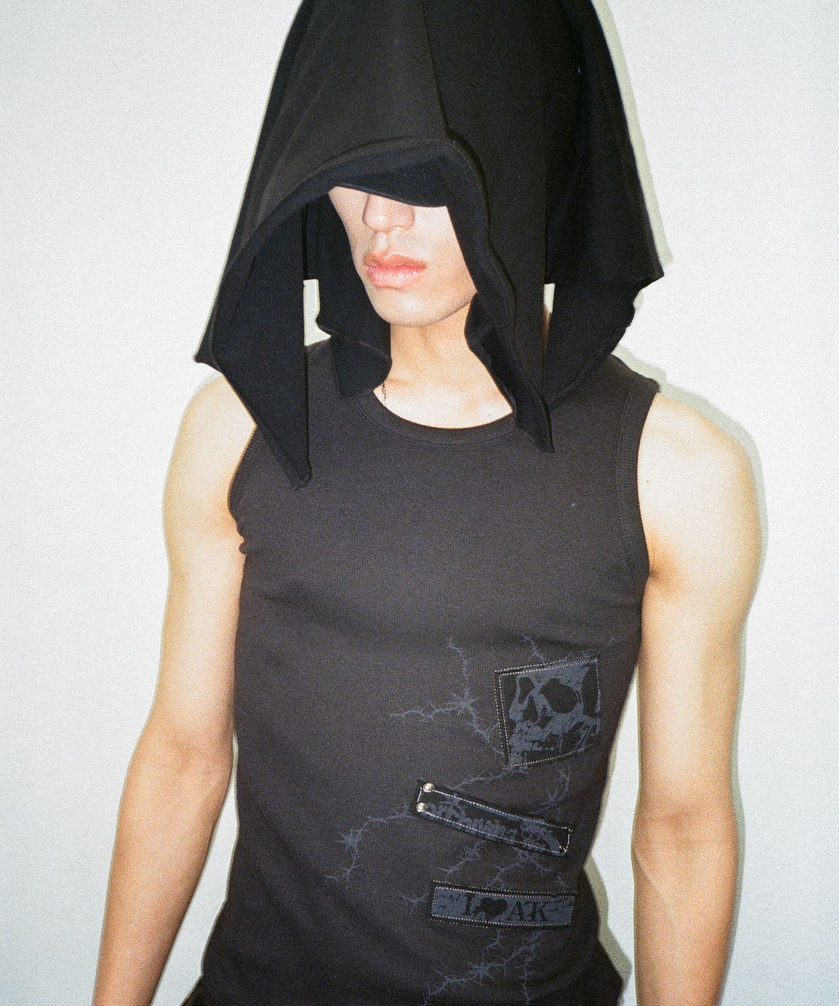 아캄(AAKAM) Scarf Cap (Black)