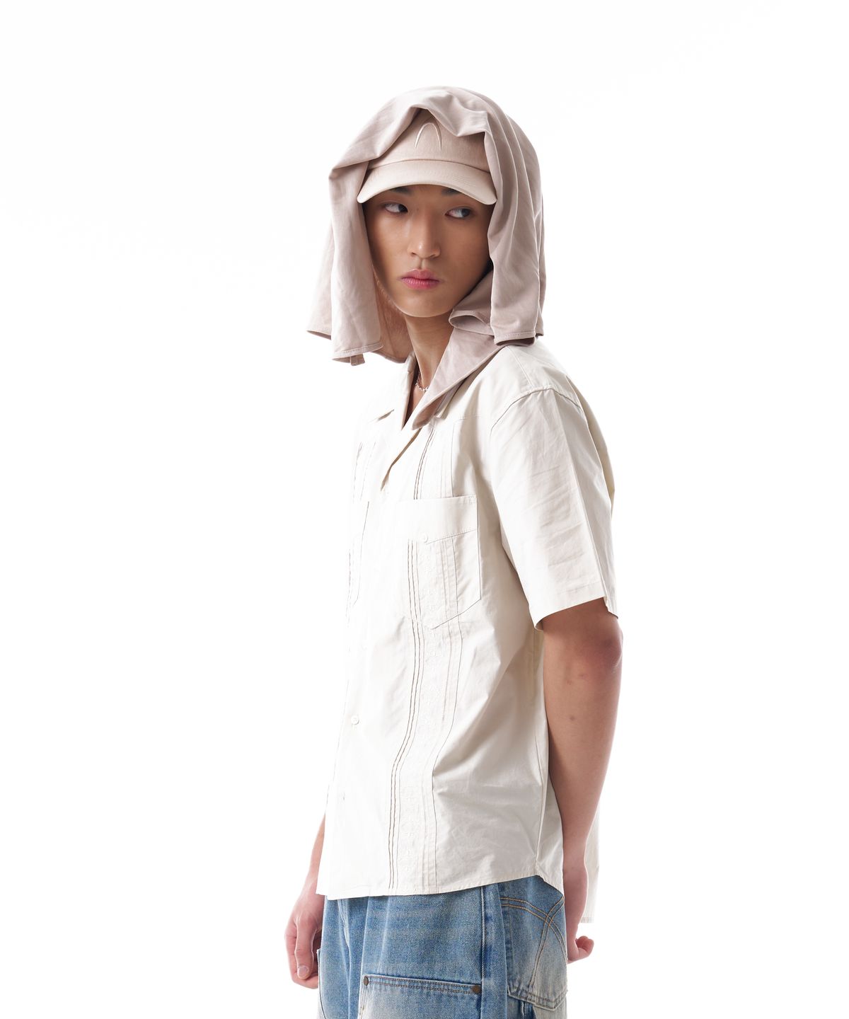 아캄(AAKAM) Scarf Cap (Beige)