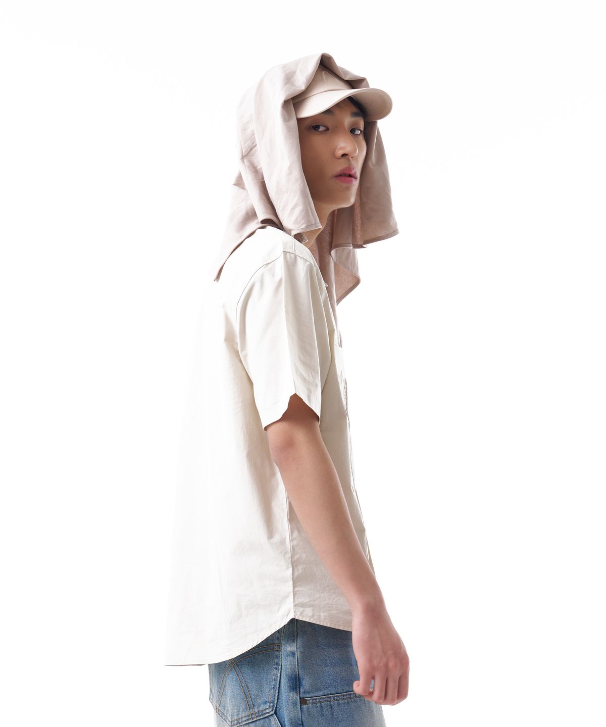 아캄(AAKAM) Scarf Cap (Beige)
