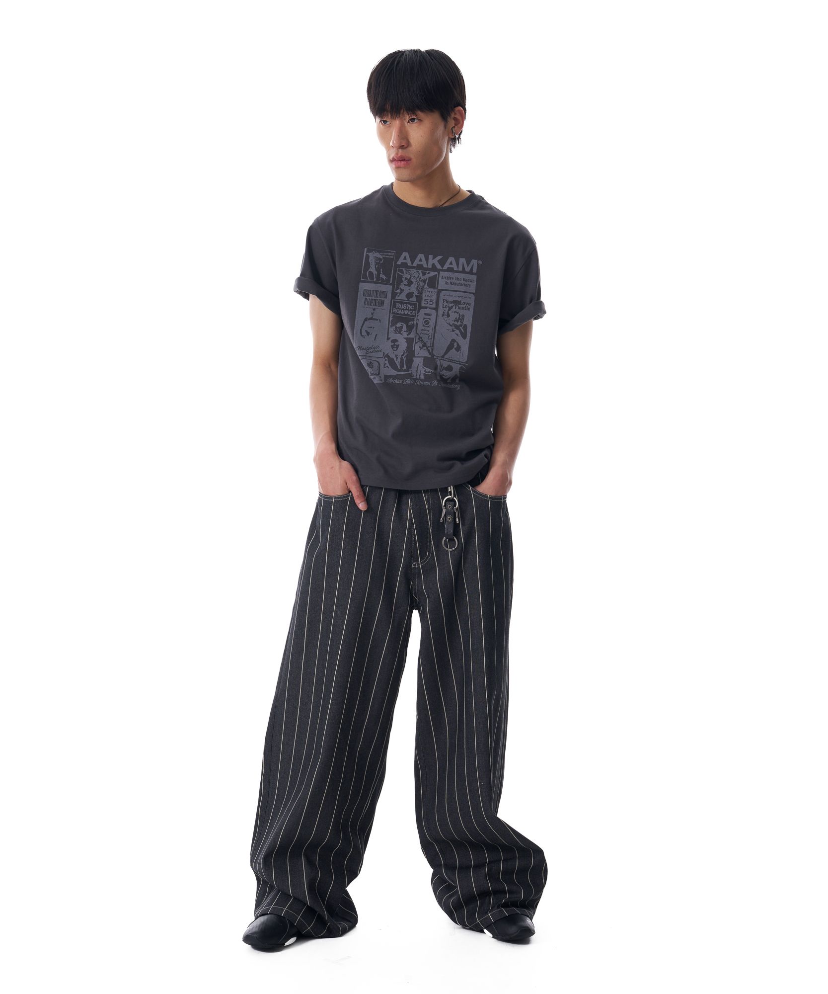 AAKAM ■ Cinch Back Denim Pants デニム MUSINSA | AAKAM Cinch Back Denim Pants (Black)
