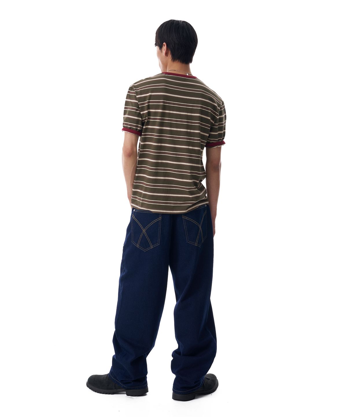 아캄(AAKAM) Tapered Denim Pants (Dark Blue)