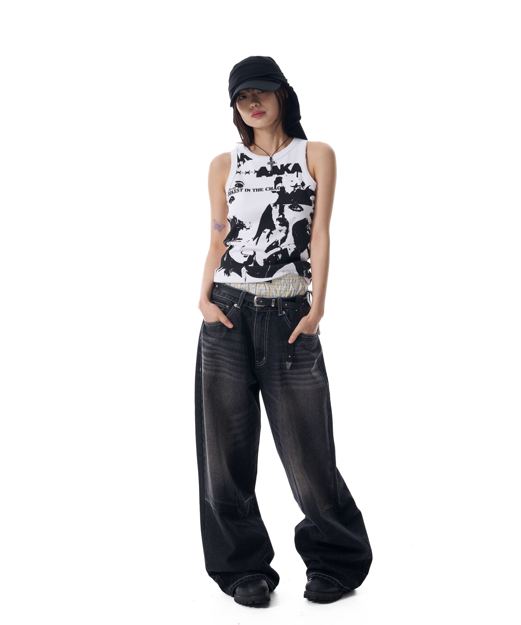 ●AAKAM● 25SS Painted 98 Half Top $_57.JPG?set_id=8800005007