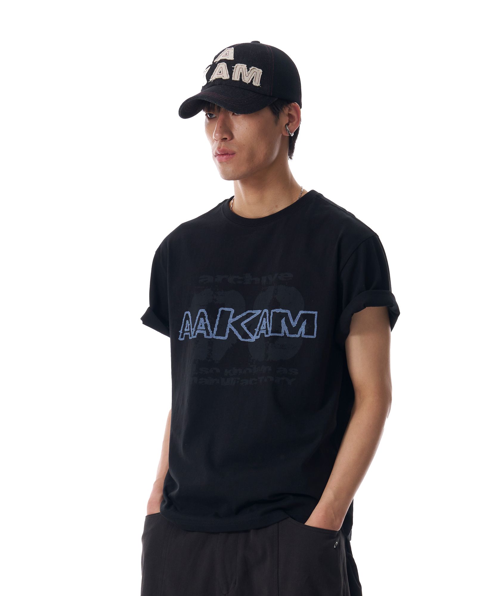 ◆25SS AAKAM Denim Trucker Cap◆ MUSINSA | AAKAM Denim Trucker Cap (Black)