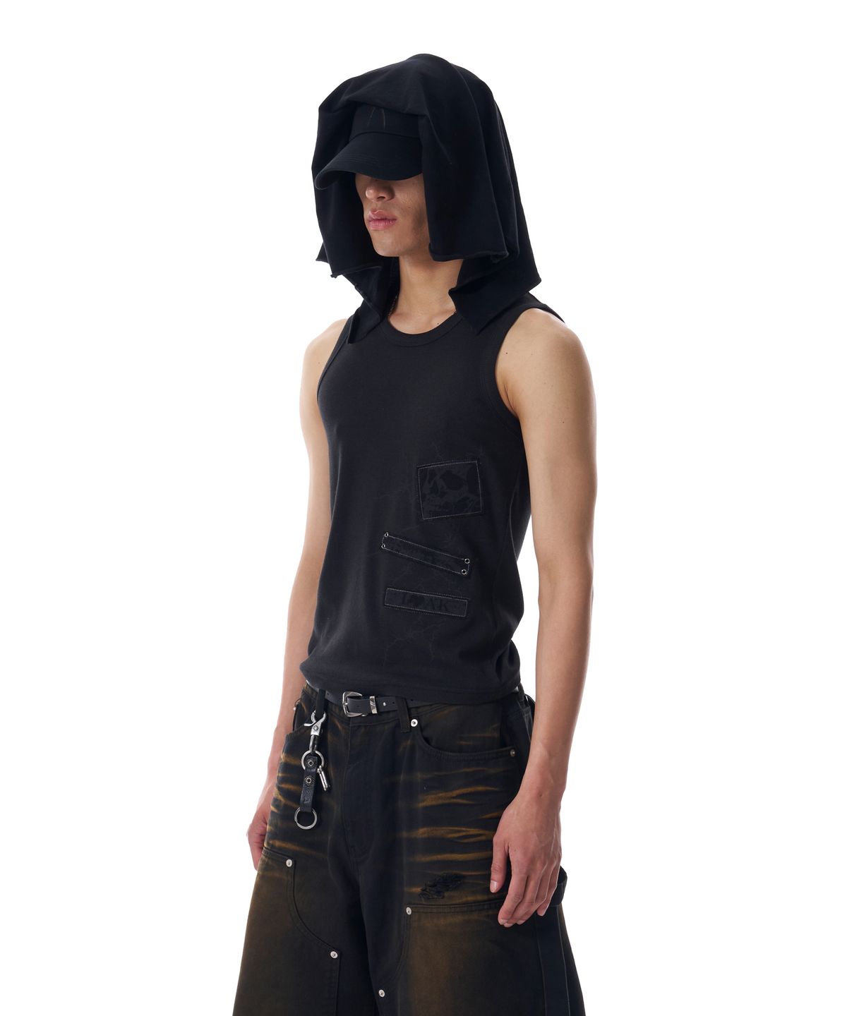 아캄(AAKAM) Thorn Patch Sleeveless (Black)