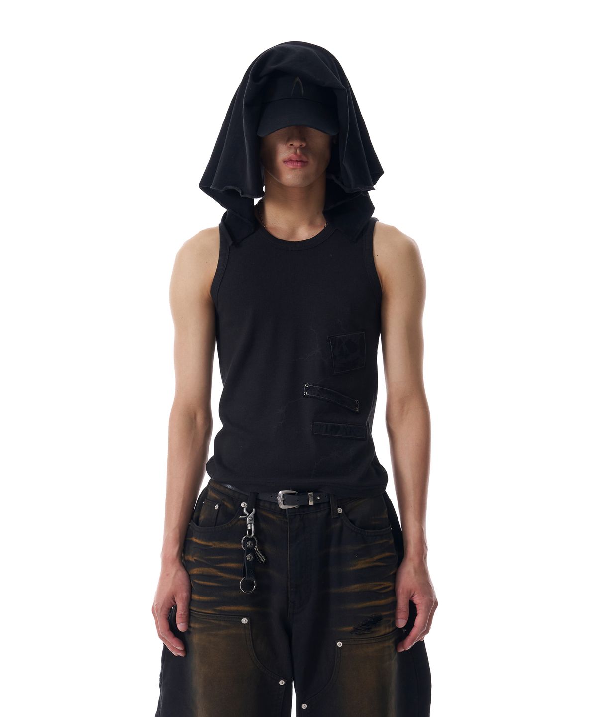 아캄(AAKAM) Thorn Patch Sleeveless (Black)