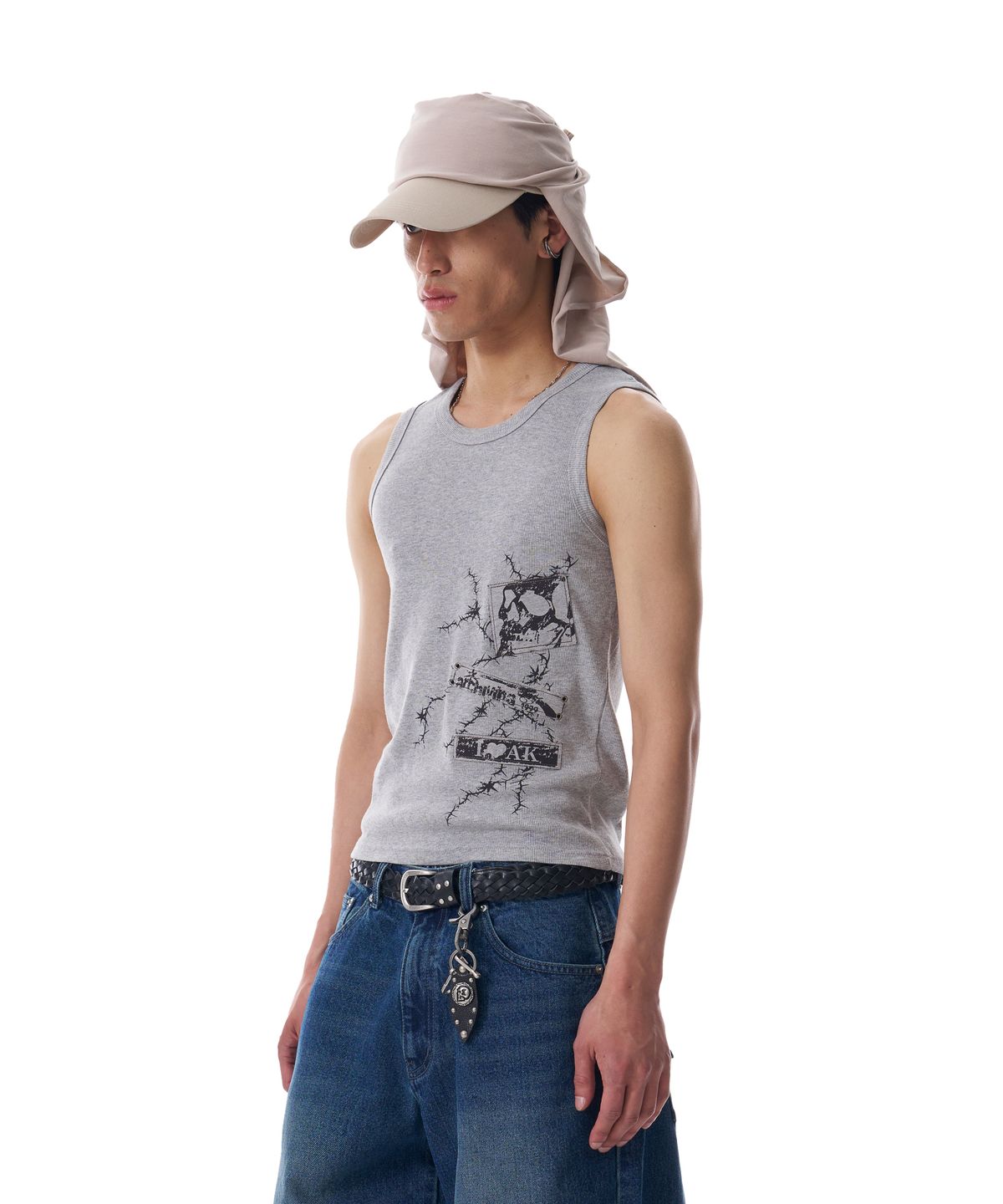 아캄(AAKAM) Thorn Patch Sleeveless (Gray)