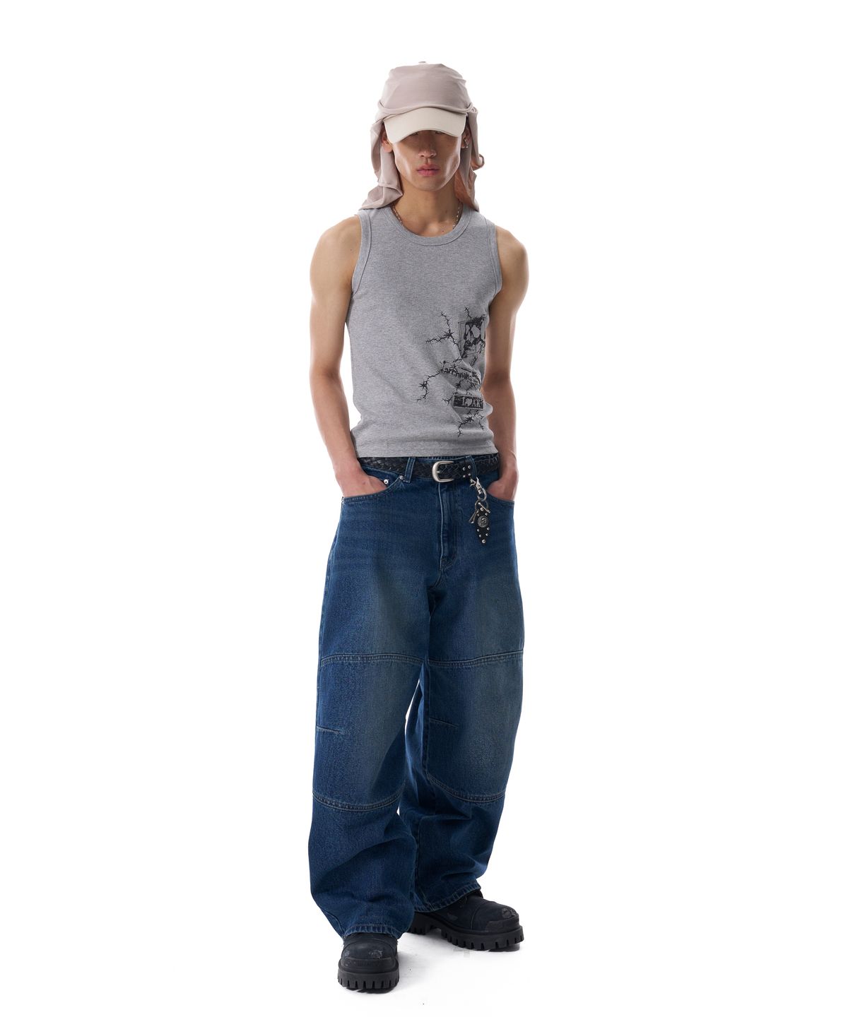 아캄(AAKAM) Thorn Patch Sleeveless (Gray)