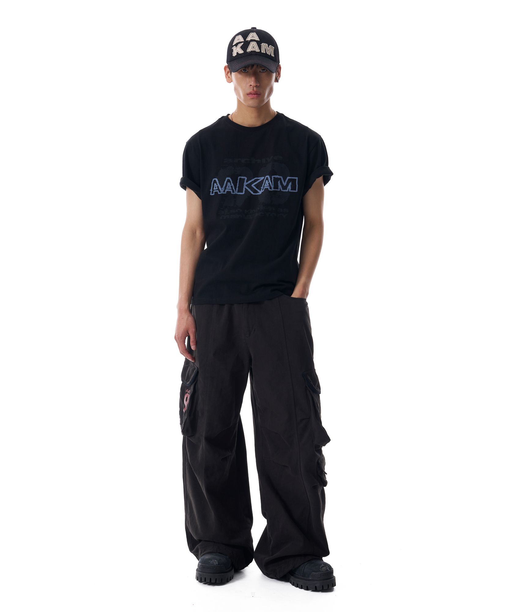 ●AAKAM● 25SS Painted 98 Half Top MUSINSA | AAKAM Painted 98 Half Top (Black)
