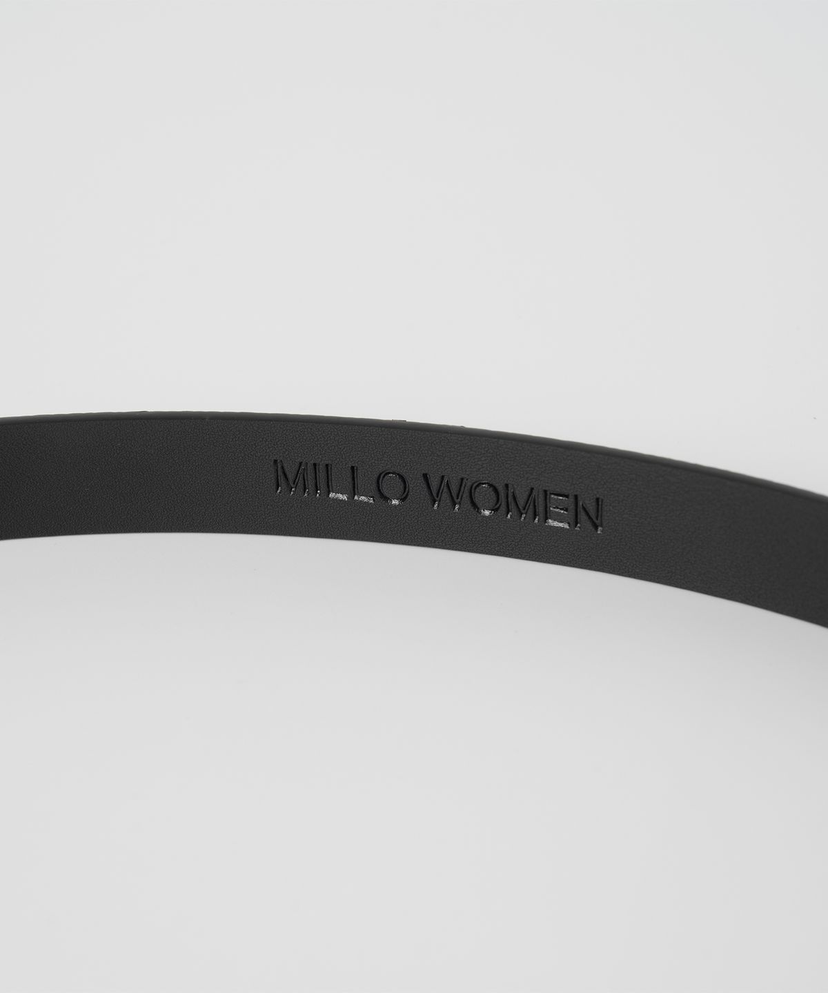 밀로 우먼(MILLO WOMEN) 스키니 레더 웨스턴 벨트 [멀티 블랙]