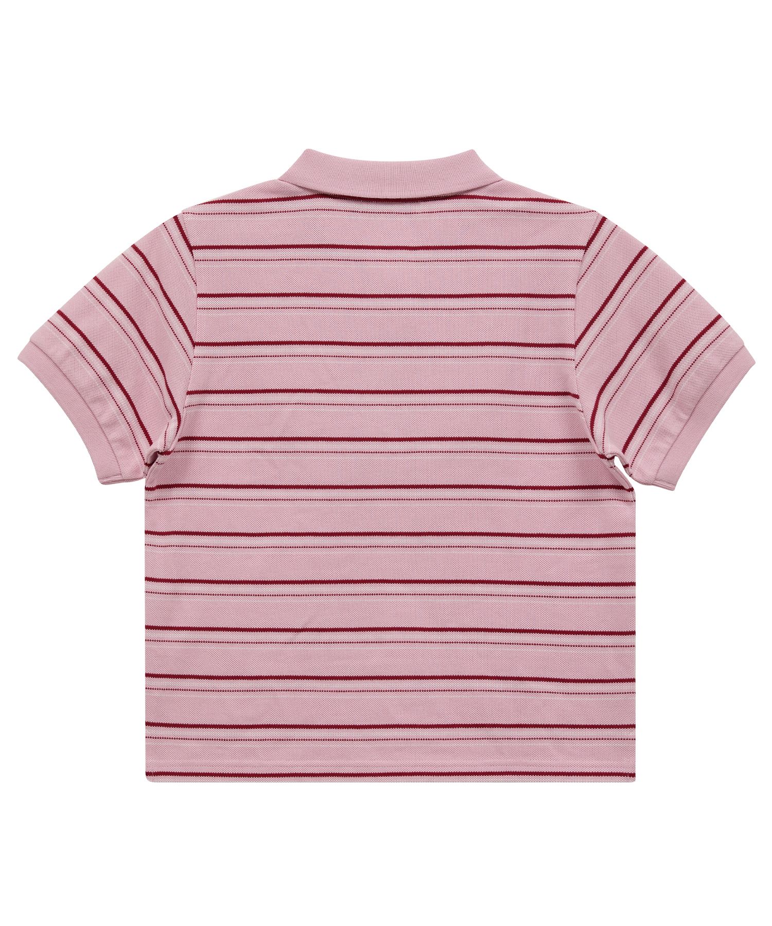 MUSINSA | WAI KEI Striped pique short sleeve t-shirt pink