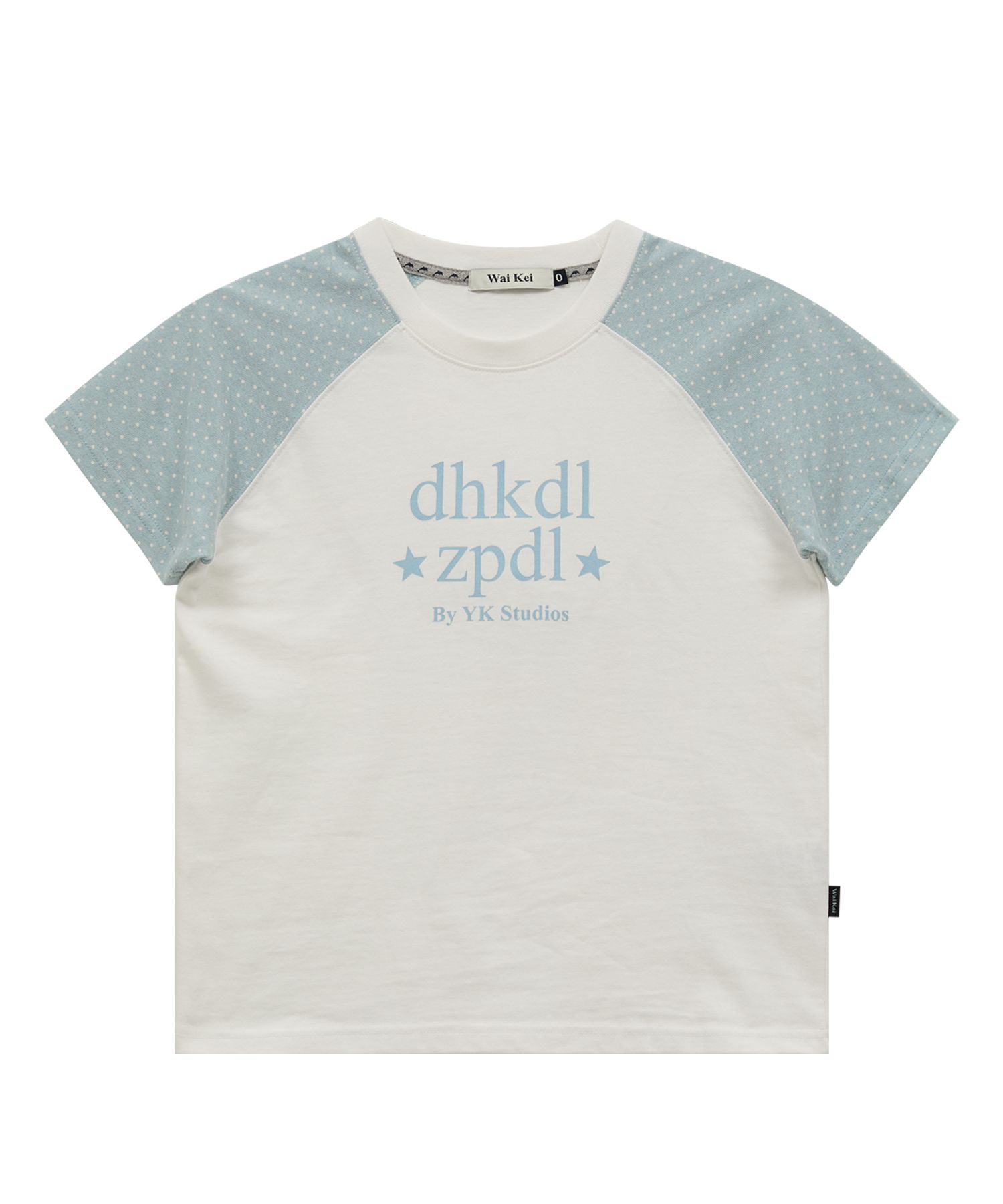 ★WAIKEI★ Dot Raglan Short Sleeve T-shirt Pink YKBE02TS04-2 MUSINSA | WAI KEI Dot Raglan Short Sleeve T-shirt White