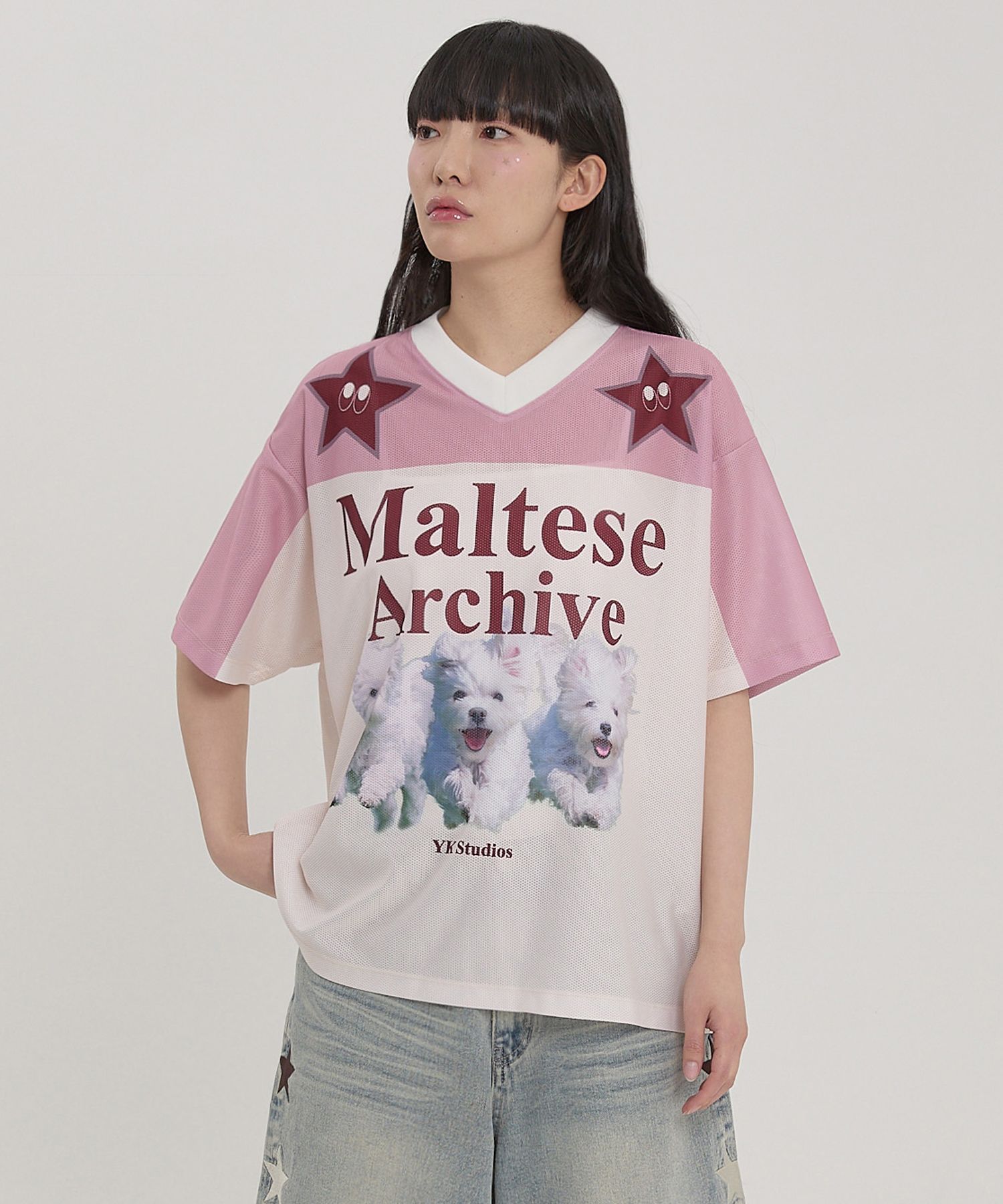 ★WAIKEI★ Maltese Archive Mesh Jersey Short Sleeve T-Shirt MUSINSA | WAI KEI Maltese Archive Mesh Jersey Short Sleeve T